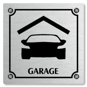 Garage, 100x100mm, stříbrná, Kansas